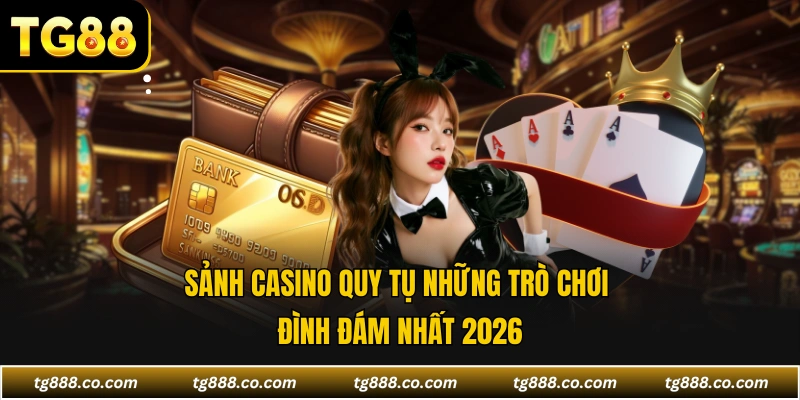 Sảnh casino quy tụ những trò chơi đình đám nhất 2026
